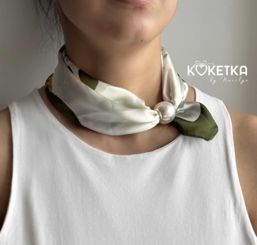 Платок Кокетка шелк, полиэстер 47 x 4 см