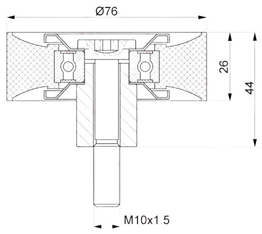 LYNXauto ролик обводной PB7163