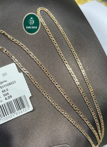DARI GOLD Золото России 595 длина 55 см, вес 4 г золото, плетение нонна