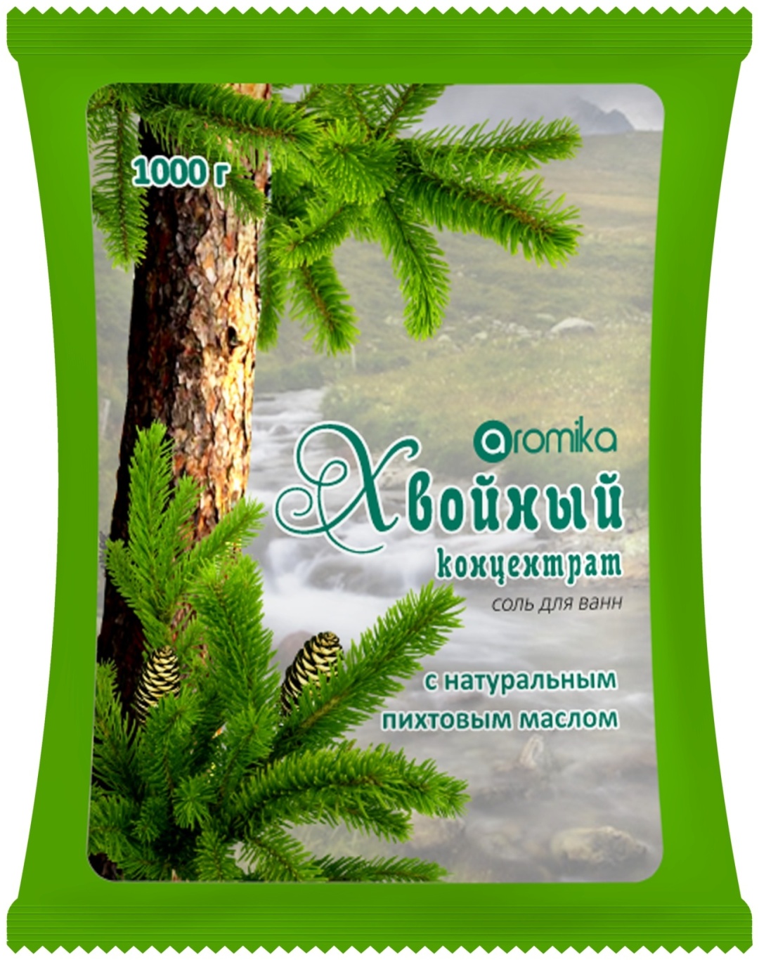 Aromika Хвойный концентрат морская соль 1000 г