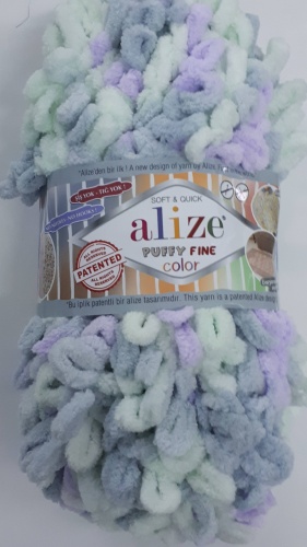 Моток Alize Puffy Fine 6466 меланж 9 м 100 г