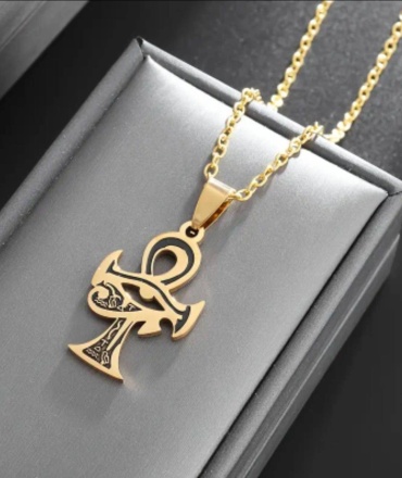 Амулет Lux Мастерская Магии Анкх с глазом Гора gold
