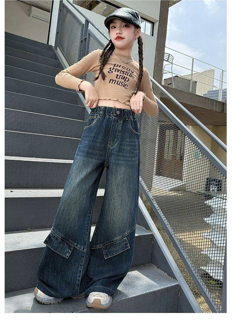 Джинсы свободного кроя FASHION синий