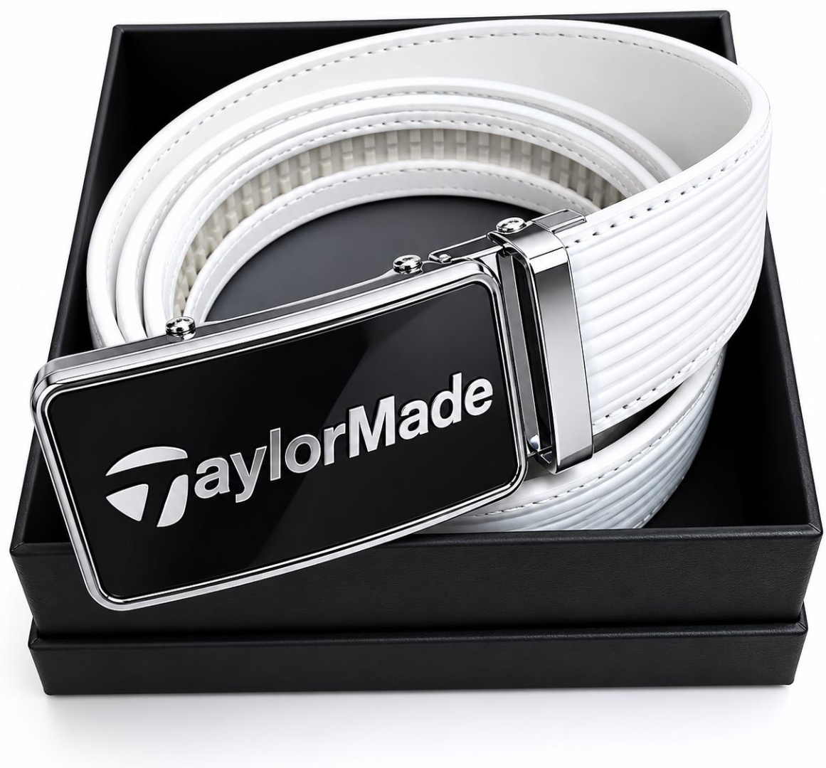 Ремень Taylormade натуральная кожа 115 см белый