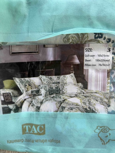 Комплект TAC Tac 1-спальный хлопок, сатин, 1 наволочка: 70x70 см