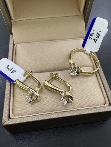 Italian Gold 65433 вес 5.21 г золото, фианит