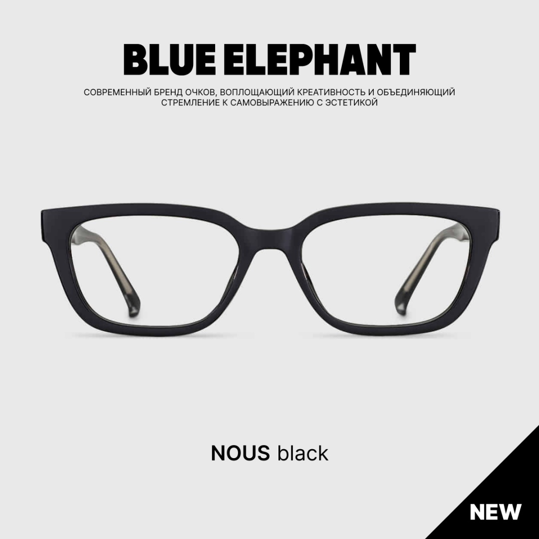 BLUE ELEPHANT очки нестандартные однотонные