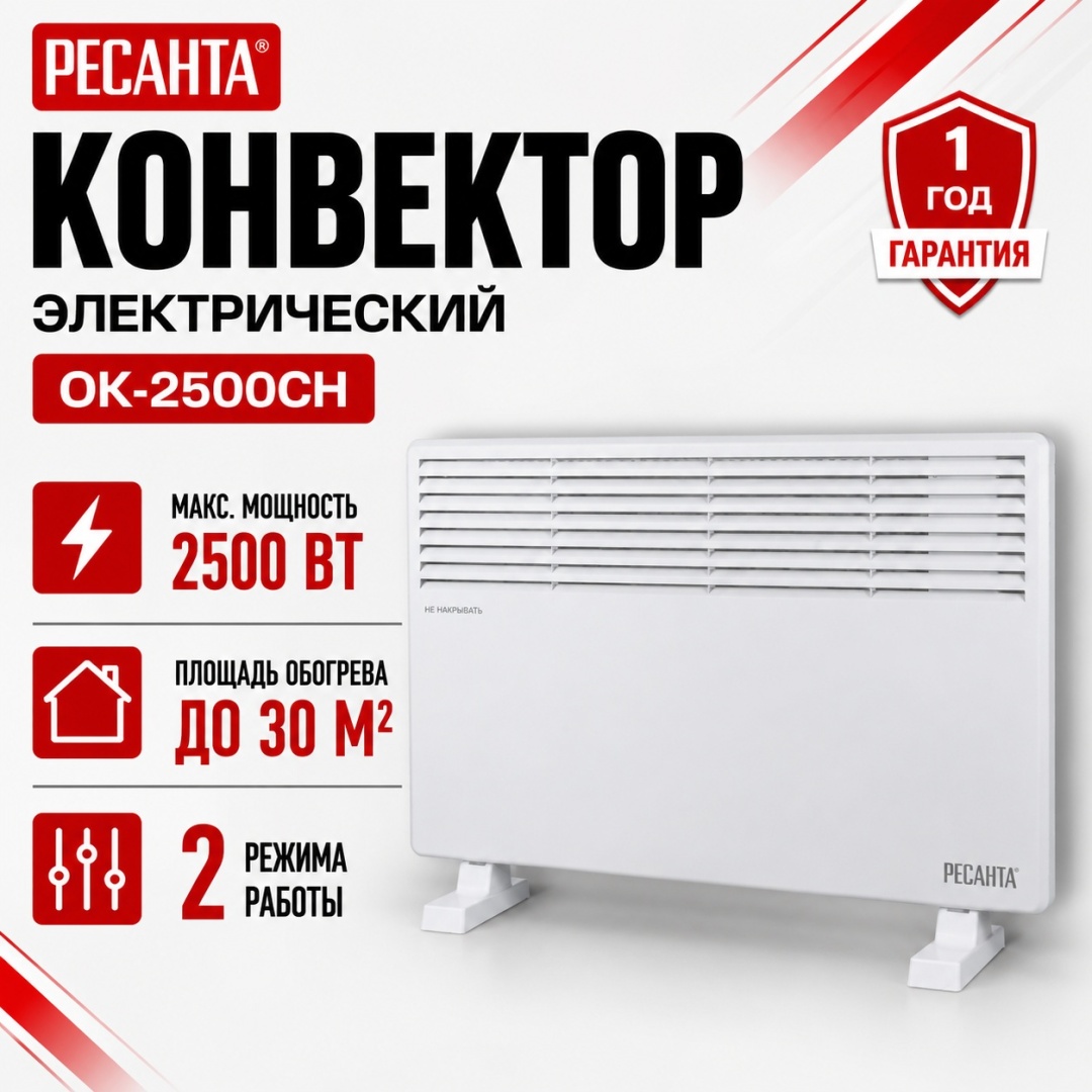 Конвектор Ресанта ОК-2500СН белый