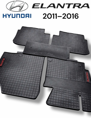ALPHA Резиновые 3D Hyundai Elantra 2011-2016 черный