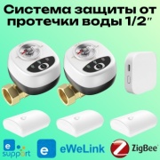 Центр управления, манипулятор шарового крана, датчик протечки