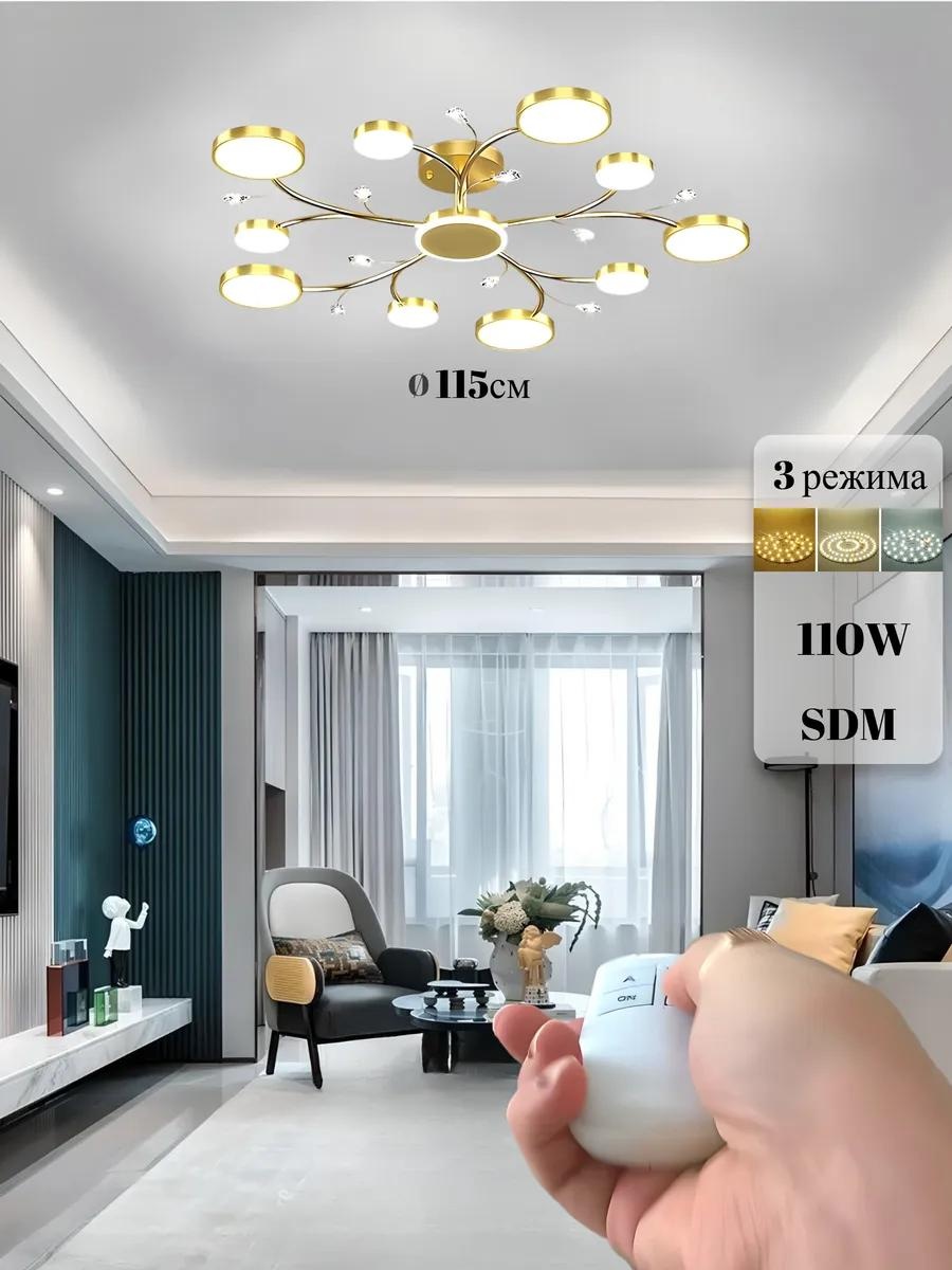 Люстра подвесная LED, кол-во ламп: 1, 10 шт