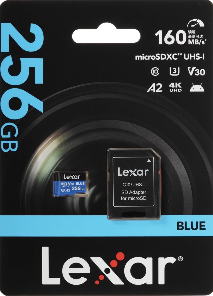 Карта памяти Lexar microSD LMSBLUE256G-BNANC 256 Гб