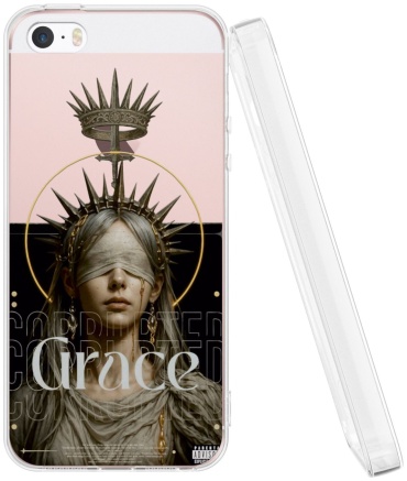 Чехол Mcover для Apple iPhone 5, iPhone 5S, iPhone SE рисунок