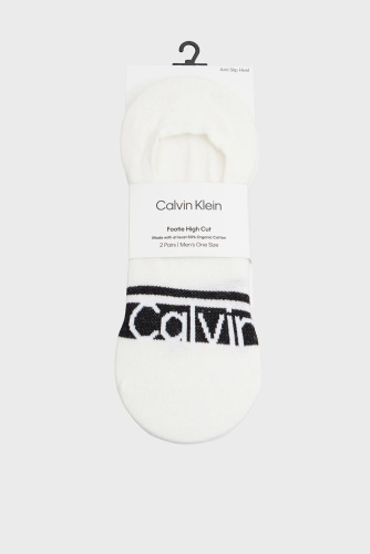 Следки Calvin Klein 2 пары белый Os