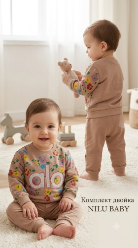 Комплект Nilu Baby коричневый, мультиколор