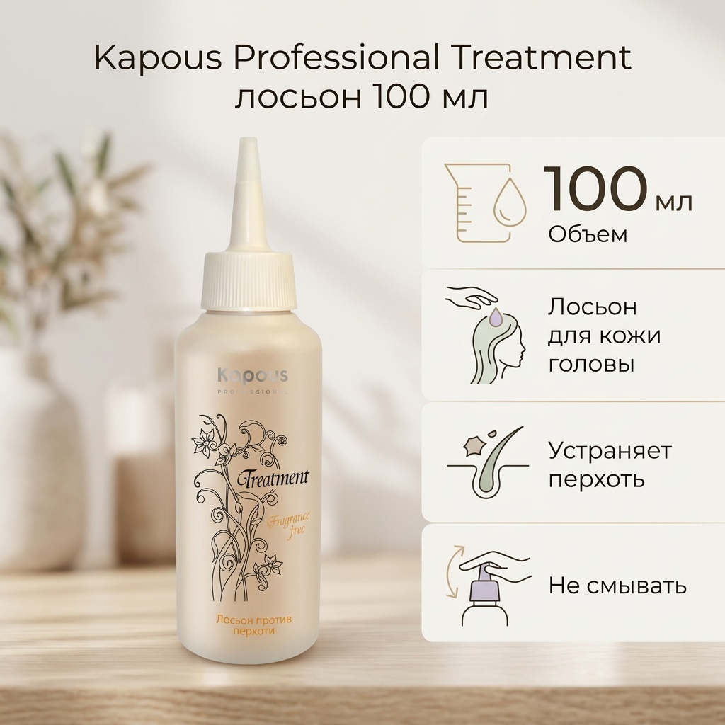 Kapous Professional Treatment против перхоти лосьон 100 мл