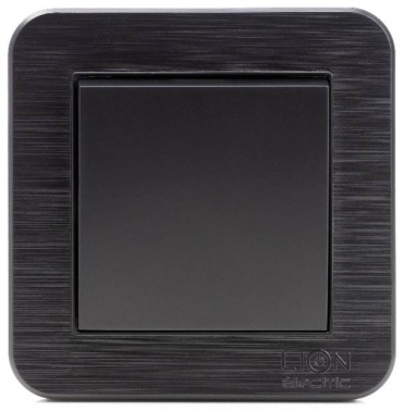 Выключатель клавишный Lion Electric 929163106, черный
