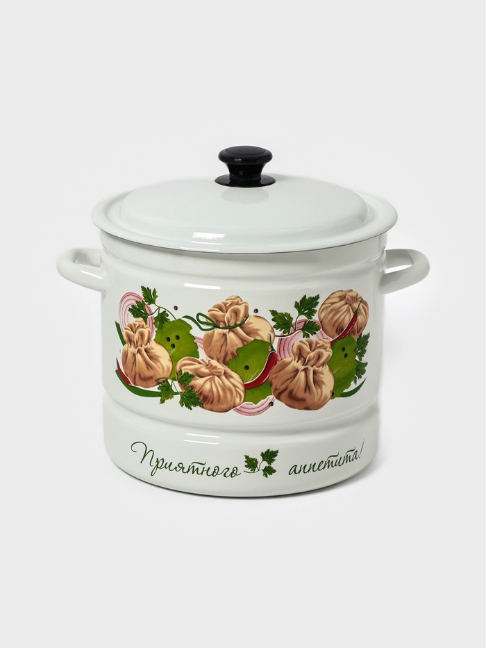 Мантоварка 10 л, SIMA-LAND HOME паровая «Манты», 10 л, белая сталь, количество ярусов: 4
