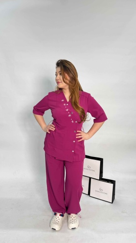 Спецодежда для женщин Qazaq Doctors фуксия