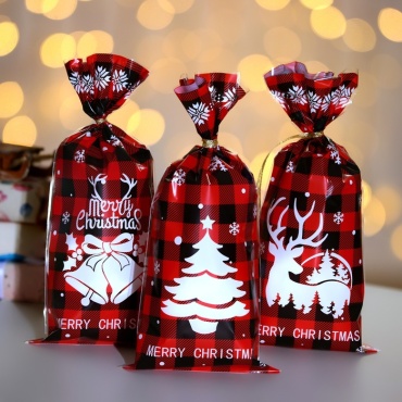 Набор подарочных мешочков Merry Christmas UPAK LAND 10 шт полипропилен 13х27 см
