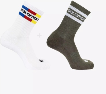Носки Salomon 1 пара белый, хаки 39, 40, 41