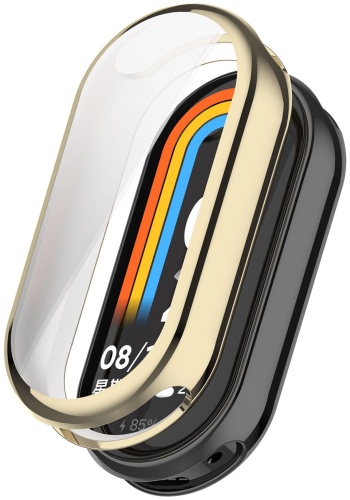 Чехол BOGEMA для Xiaomi Smart Band 8,9,10 золотой