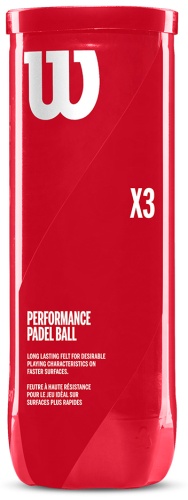 Мяч Wilson Padel x3 (24), WR8900801001 для падел-тенниса размер one size
