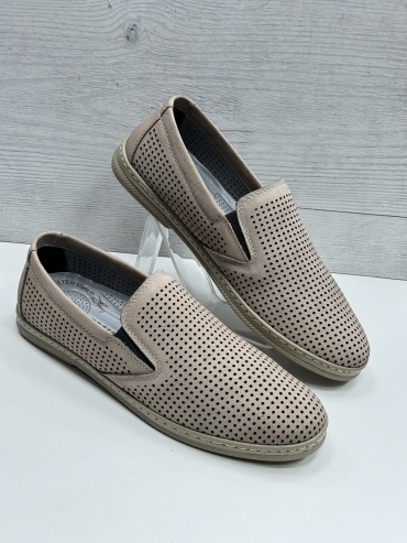 Мокасины Comfort style серый