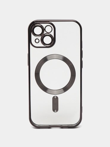 Чехол GLASS для Apple iPhone 15 черный