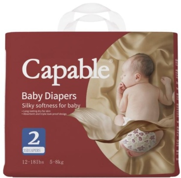 Подгузники Capable Baby Diapers S, 2, 35 шт