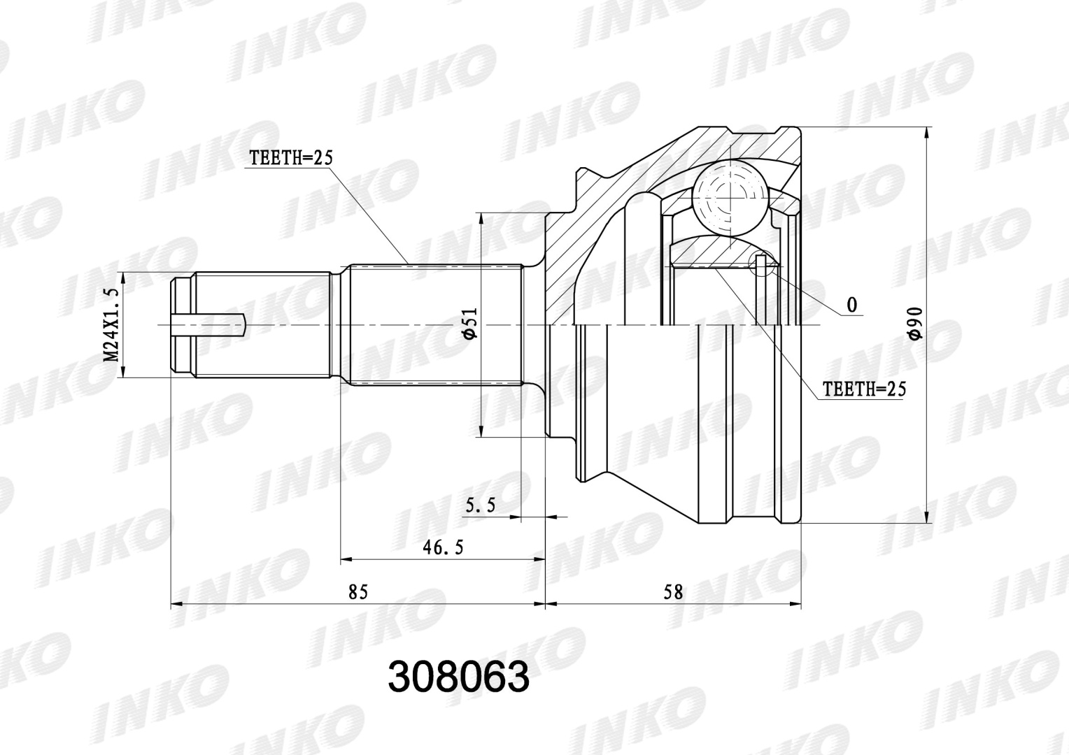 INKO шрус 308063