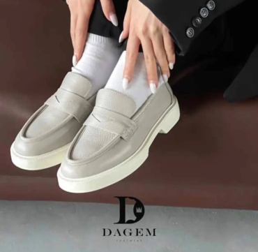 Лоферы Dagem бежевый