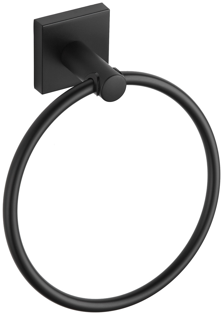 LUSSO держатель Кольцо для полотенца LUSSO Black Cube 1 шт, нержавеющая сталь