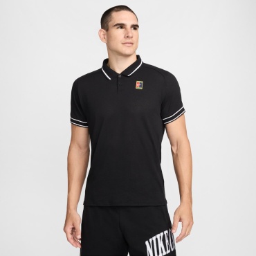 Поло Nike M NKCT HERITAGE POLO черный, белый