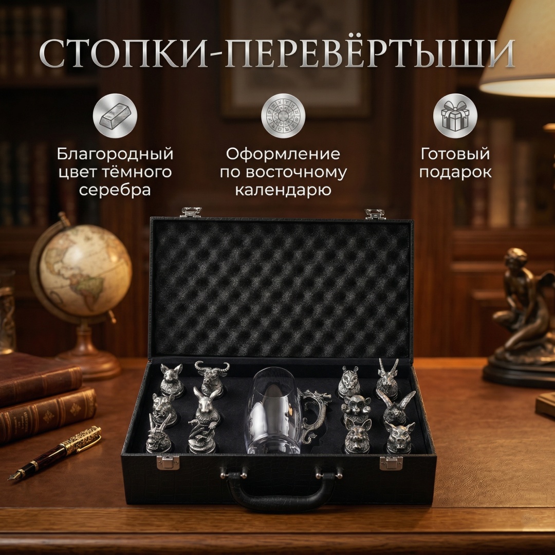 Набор стопок для водки Викинг 30 мл, 12 шт
