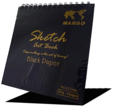 Скетчбук Margo Sketch booka, A5, 80 л, черный