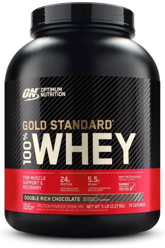 Optimum Nutrition 100% Whey Gold Standard двойной шоколад 2273 г