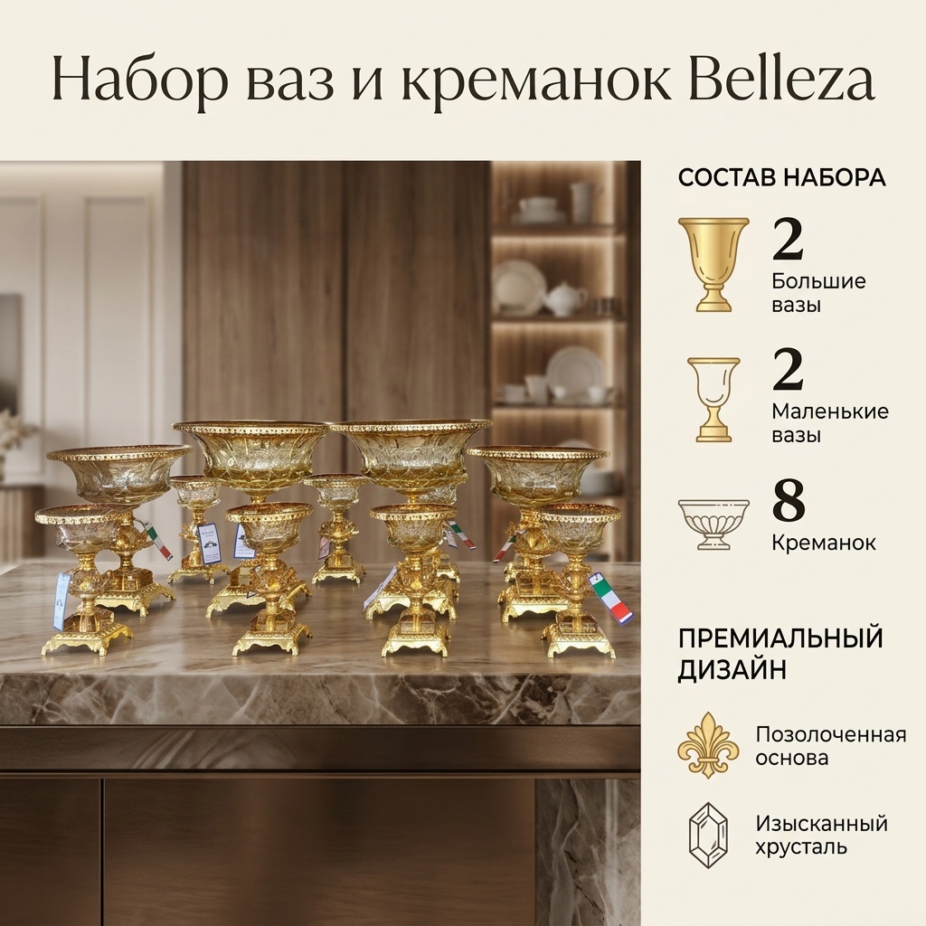 Фруктовница 4799 круглая 12 шт