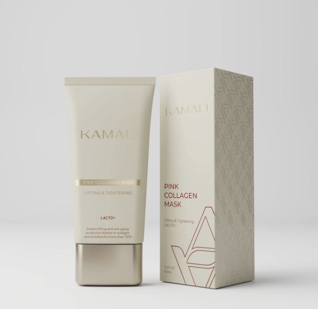 Маска для лица KAMALI пленка PINK COLLAGEN MASK 50 мл