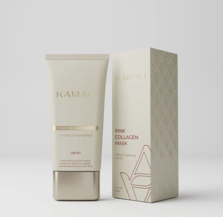 Маска для лица KAMALI пленка PINK COLLAGEN MASK 50 мл