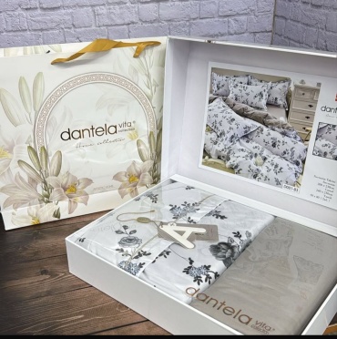 Комплект Dantela Vita 129042868 2-спальный хлопок, сатин, 2 наволочки: 50x70 см