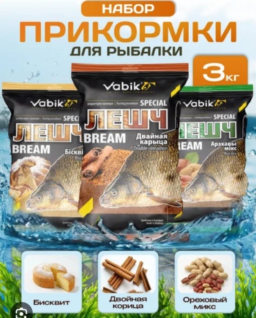 Vabik 1234577 Бисквит, Двойная корица, Ореховый микс 3 кг