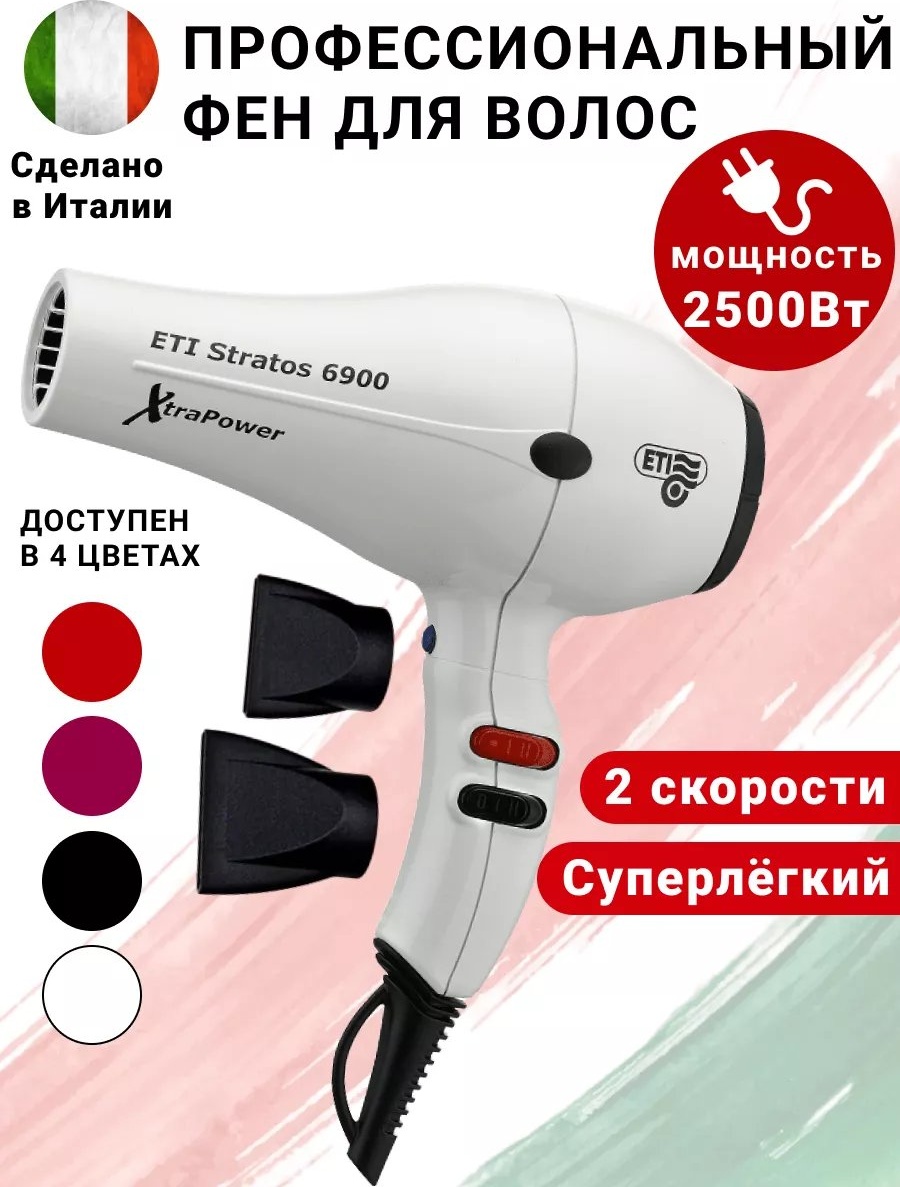 ETI 29303191 компактный фен белый