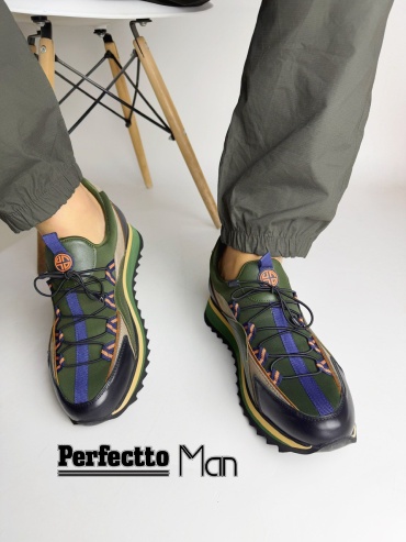 Кроссовки Perfectto кроссовки бежевый, зеленый, черный