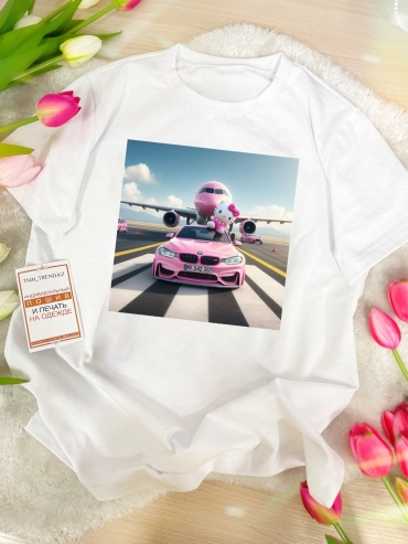 Футболка Хеллоу Китти Hello Kitty TMH_TREND.KZ  TMH_TREND.KZ белый