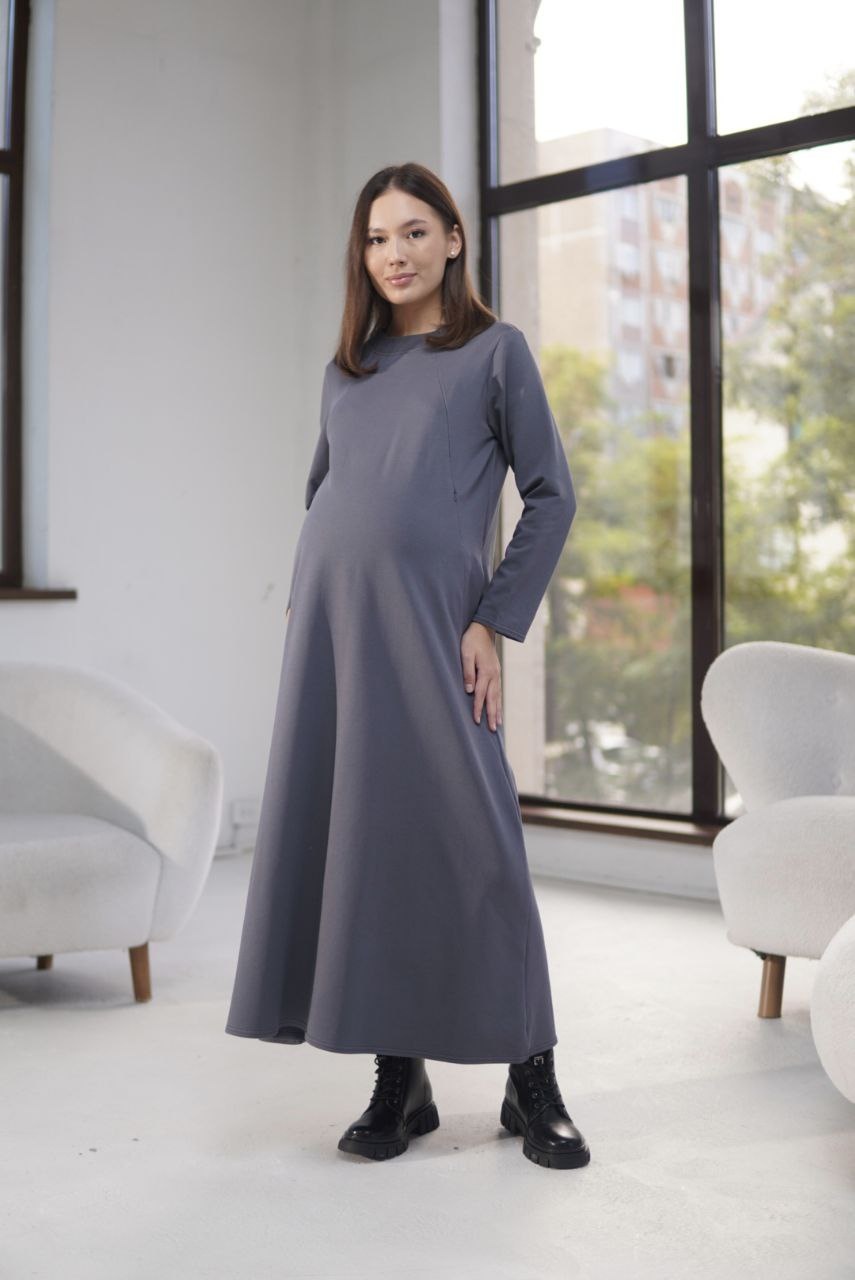 Повседневное платье Sweetmama.kz серый