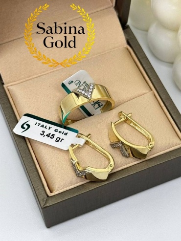 Sabina Gold KMP-SBN-808 вес 5.82 г золото, фианит