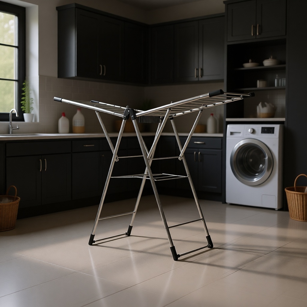 Сушилка напольная Hausberg 93x183x54 см, кол-во уровней: 1, сталь