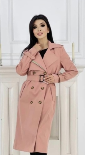 Тренчкот Kanykei Fashion розовый