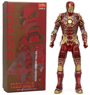 Crazy toys Фигурка Железный Человек MK41, Iron Man bones red 30 см 1 шт